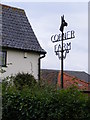 TM3585 : Corner Farm sign by Geographer