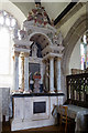 Church of St Mellanus, St Mellion - monument to Sir William Coryton