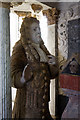 Church of St Mellanus, St Mellion - monument to Sir William Coryton (detail 1)