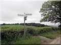 Signpost at Wern-ddu junction