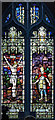 TQ3183 : Holy Trinity, Cloudesley Square - Stained glass window by John Salmon