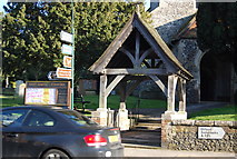 TQ5465 : Lych gate, Church of St Martin by N Chadwick