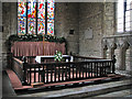 Lyddington: St Andrew - Laudian rails