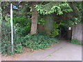 Footpath leaves Ratcliffe Lawns, Southam