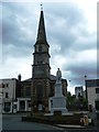 Scott statue and Town Hall, Market Place