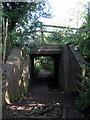 Old railway bridge over farm track