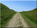 Pennine Bridleway ascending away from Cant Clough Reservoir