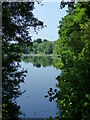 One of the lakes at Oare Gunpowder Works Country Park