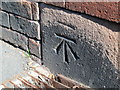 Bench mark on Britannia Inn, Leek