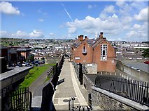 C4316 : Heading along the city walls, Derry / Londonderry by Kenneth  Allen
