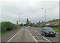 TL9023 : A120 junction with Asbury Drive by Stuart Logan