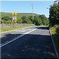 Slow at a bend in the A4048 near Bedwellty Pits