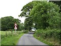 Traffic sign near the eastern end of Audleystown Road