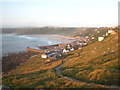 Sennen Cove & Whitesand Bay in evening sunlight