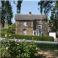 Stone cottage with roses, Hemingfield