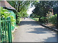 The Priory Road entrance to Priory Park