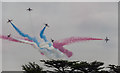 SU8808 : Red Arrows Break at Goodwood Festival of Speed 2013, West Sussex by Christine Matthews