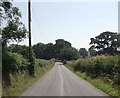 Straight road just south of Coed