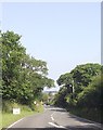 A484 east of Croes-y-Llan crossroads