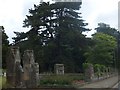 Walls of Salisbury  Cemetery in Bishopsdown