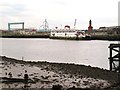 NZ5021 : The River Tees east of the Transporter Bridge by Mike Quinn