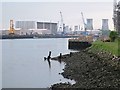 The River Tees west of the Transporter Bridge