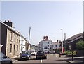 Central Hotel and phone box in Llanon