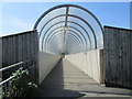 Footbridge over M62 - viewed from Dolphin Lane