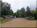 SU3226 : National Trust coach and car park at Mottisfont Abbey by David Smith