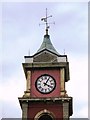 NZ4921 : The clock tower at the (former) Town Hall, St. Hilda's by Mike Quinn