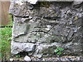 Benchmark on a barn at Arncliffe Cote