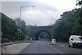 A4, approaching railway bridge