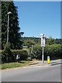 Entrance to footpath across playing fields