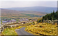 SD7891 : Approaching Garsdale station from the SW, 1995 by Ben Brooksbank
