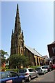 SD3317 : St Georges United Reformed Church and Taxi Rank, Southport by Jeff Buck