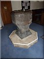 SU7760 : St Mary, Eversley: font by Basher Eyre