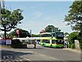 SZ3085 : Bus Turning Circle, Needles Park by David Dixon