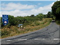 Road junction at the eastern edge of Llanstephan