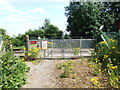 TQ7060 : Pedestrian Level Crossing near New Hythe by Chris Whippet