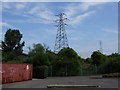 Pylons over the River Medway, Larkfield Trading Estate