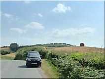 SO1189 : Hay bale near Pen-y-wern by Penny Mayes