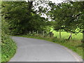 Sharp bend in the rural Moor Road