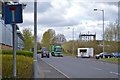 Snack van and traffic, Nash Road, Park Farm, Redditch