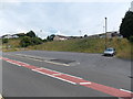 Parking area at the edge of  Coed y Garn Primary School, Nantyglo