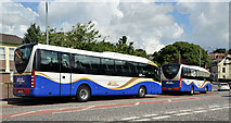 J2053 : Two Goldline coaches, Dromore (2013-2) by Albert Bridge