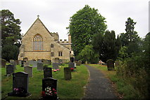 SP7520 : Churchyard of St Mary and Holy Cross by Philip Jeffrey