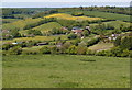 Countryside views towards Upper Warren Farm