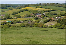 SU8698 : Countryside views towards Upper Warren Farm by Michael Trolove