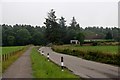 Road and cycle path head for Clava