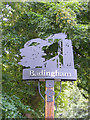 TM3067 : Badingham Village sign by Geographer